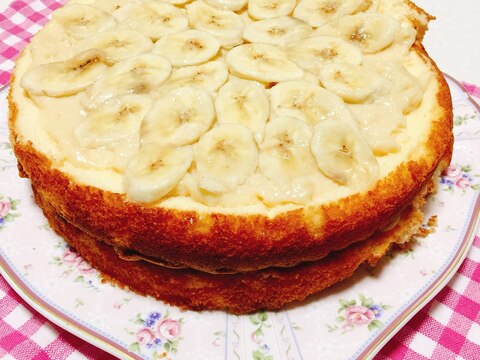 生クリームなしでバナナカスタードケーキ レシピ 作り方 By ユナミ 楽天レシピ